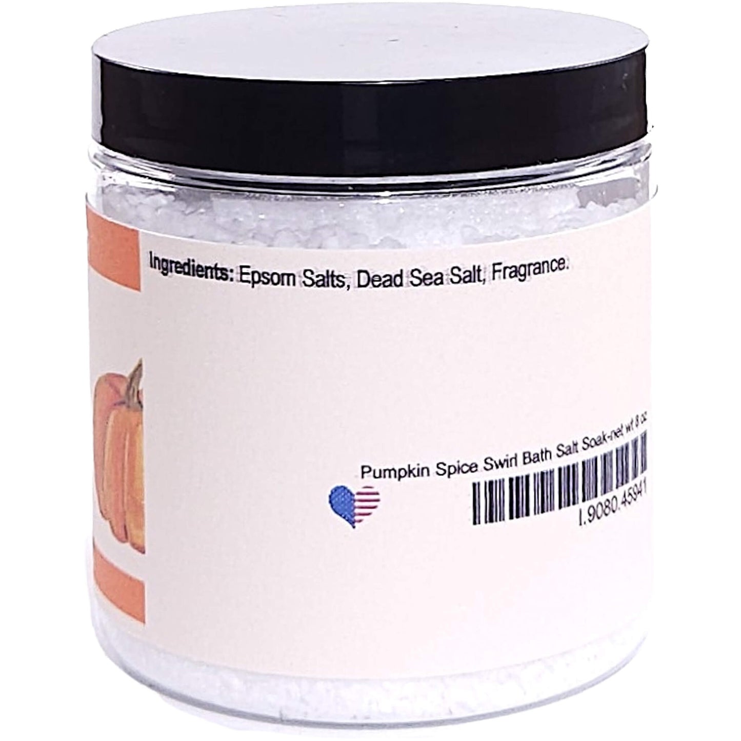 Pumpkin Spice Swirl Bath Salt Soak (8 ounce) - Phthalate Free Fragrance