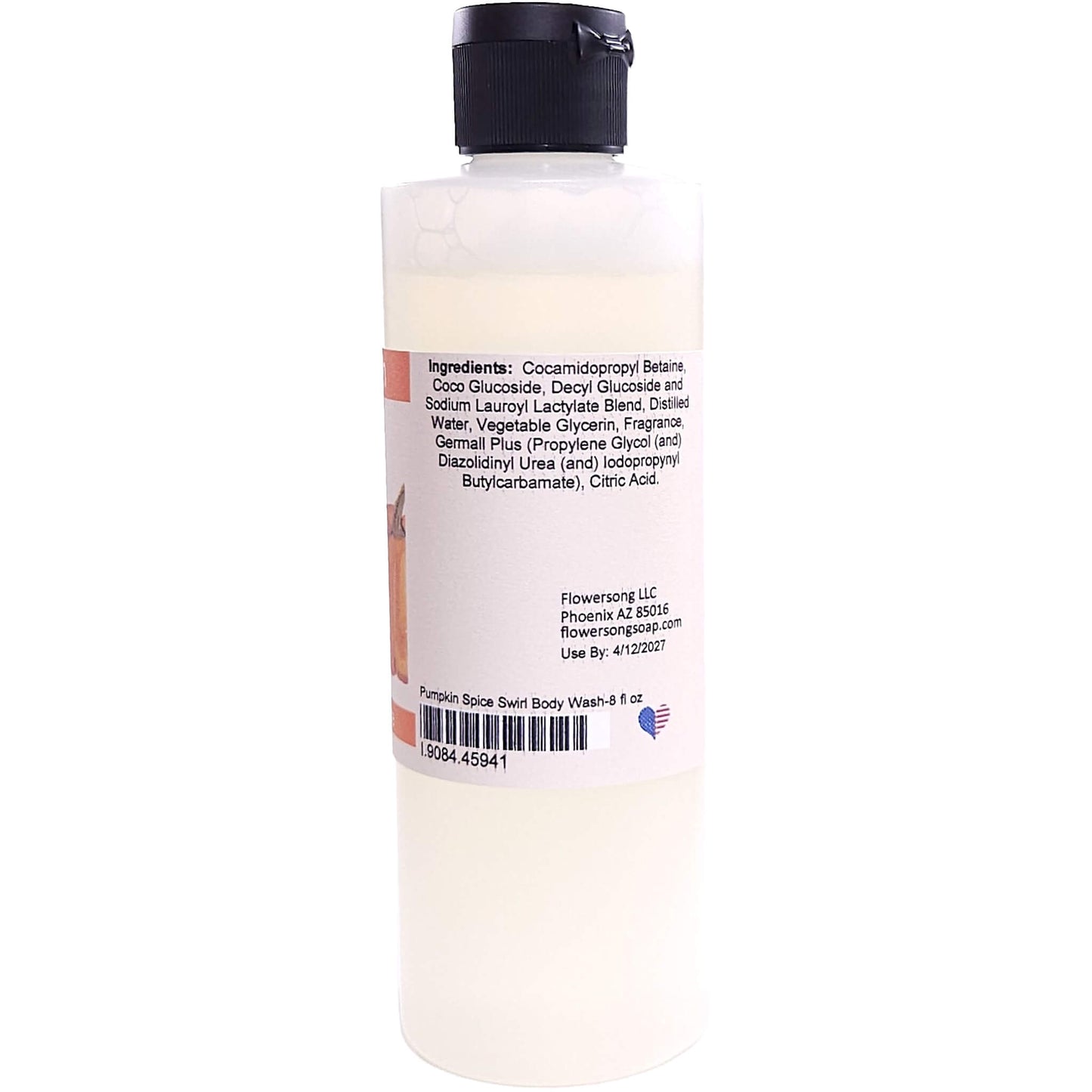 Pumpkin Spice Swirl Body Wash (8 Ounce) - Phthalate Free Fragrance