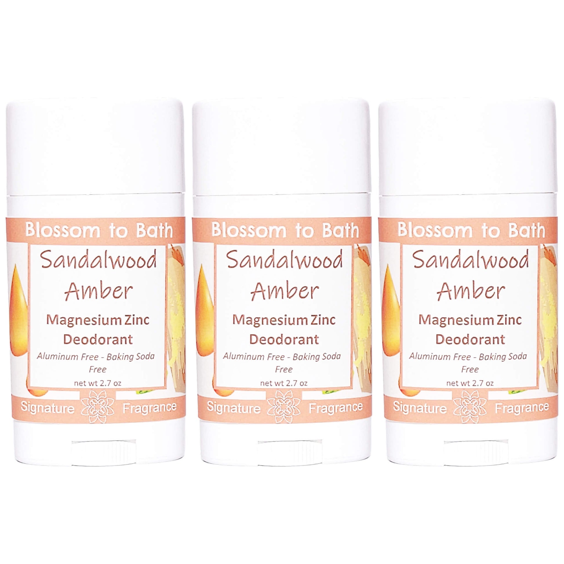 Buy Blossom to Bath Sandalwood Amber Magnesium Zinc Deodorant from Flowersong Soap Studio.   Natural Deodorant Protection with a Long Lasting Sandalwood Scent Made from Pure Botanicals and Butters .  An irresistible combination of warm sandalwood and spice.