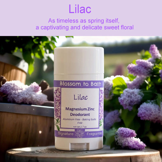 Lilac Magnesium Zinc Deodorant (3 Pack) - Phthalate Free Fragrance