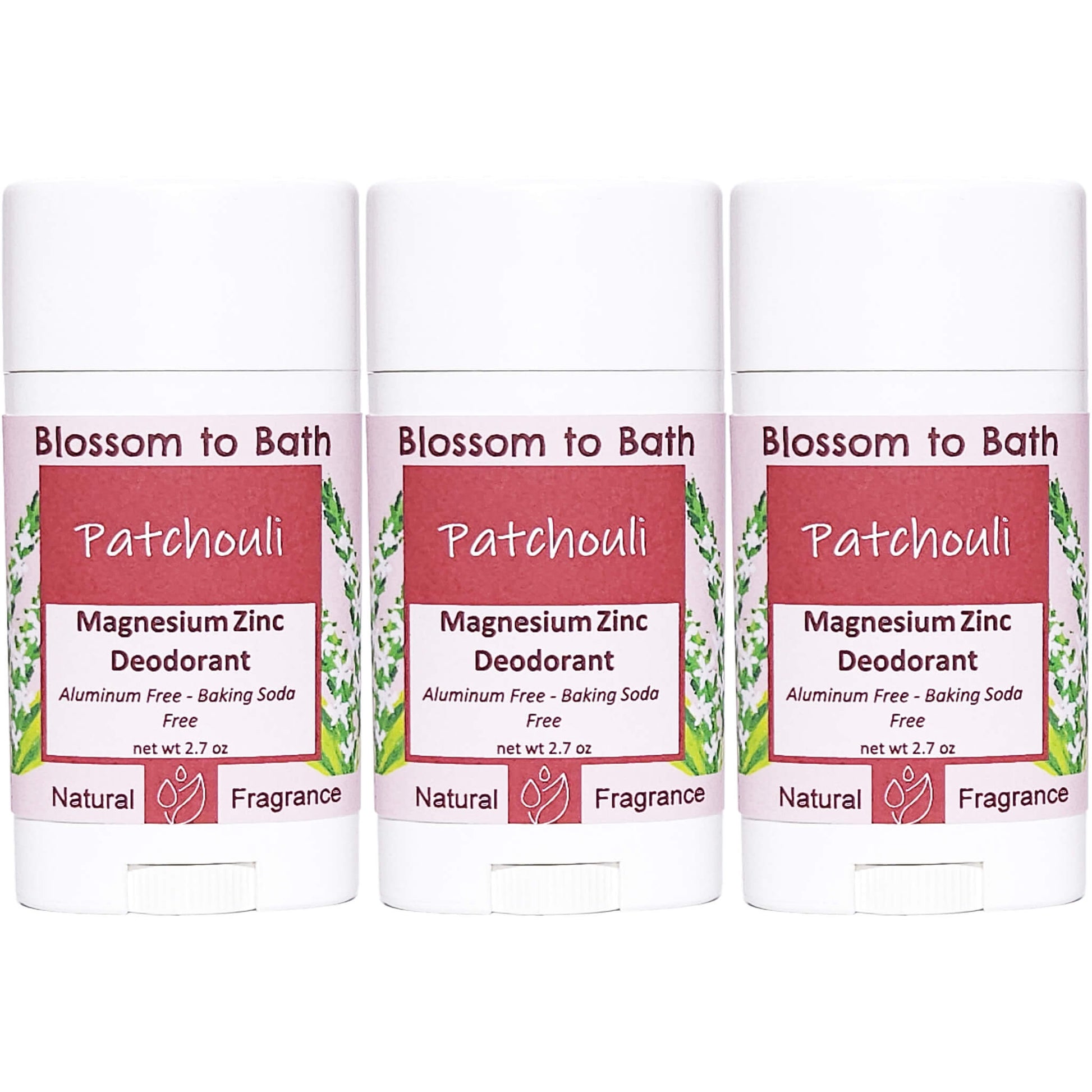 Buy Blossom to Bath Patchouli Magnesium Zinc Deodorant from Flowersong Soap Studio.   Natural Deodorant Protection with a Long Lasting Patchouli Scent Made from Pure Botanicals and Butters .  The pure earthy, woody, spicy scent of straight Patchouli.