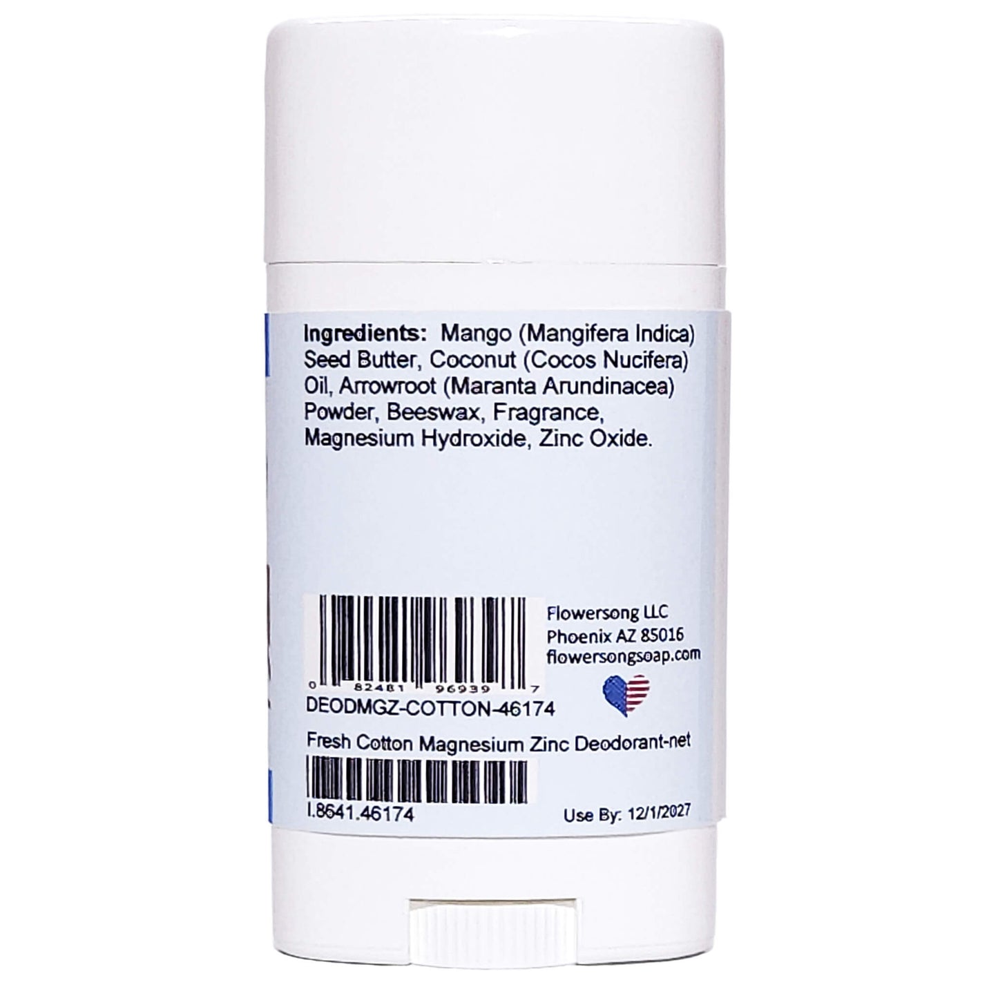 Fresh Cotton Magnesium Zinc Deodorant (3 Pack) - Phthalate Free Fragrance