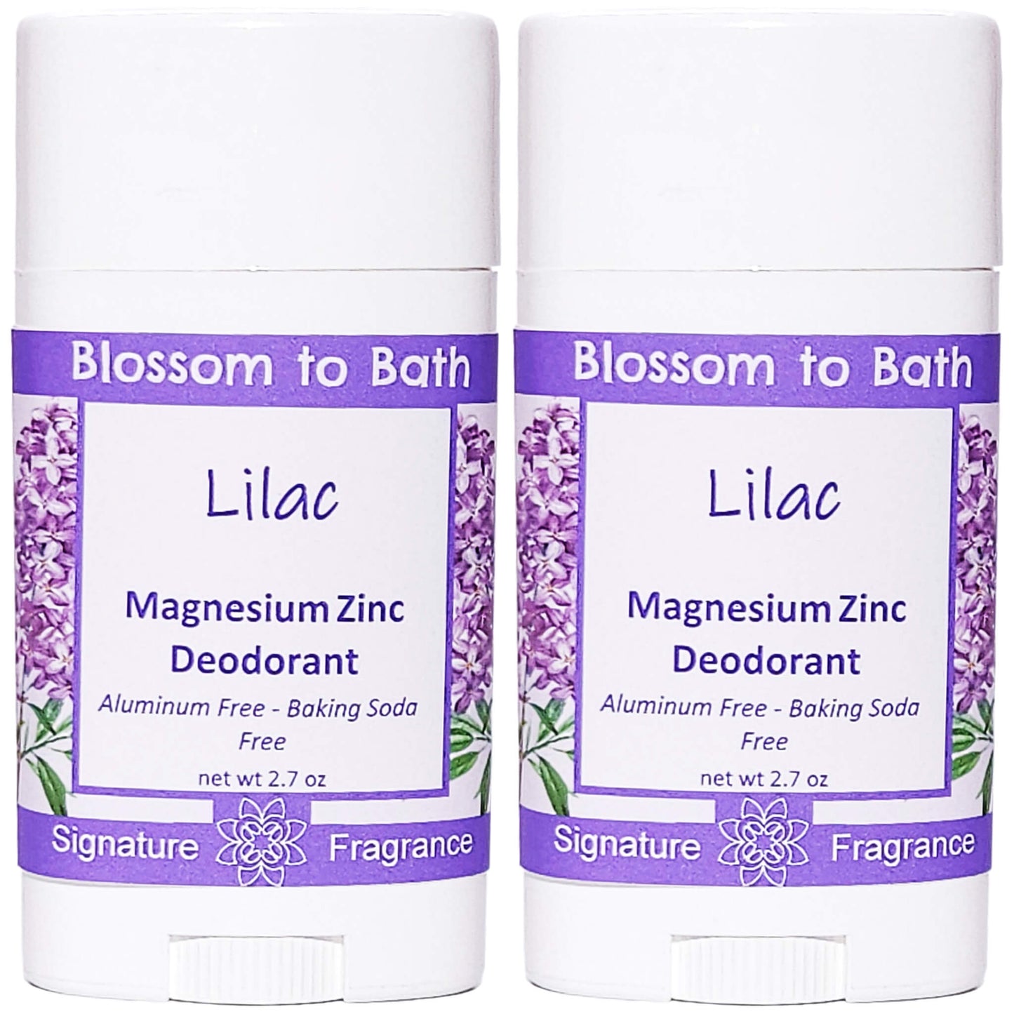 Buy Blossom to Bath Lilac Magnesium Zinc Deodorant from Flowersong Soap Studio.   Natural Deodorant Protection with a Long Lasting Lilac Scent Made from Pure Botanicals and Butters .  The embodiment of spring flowers in the scent of a freshly blooming lilac bush