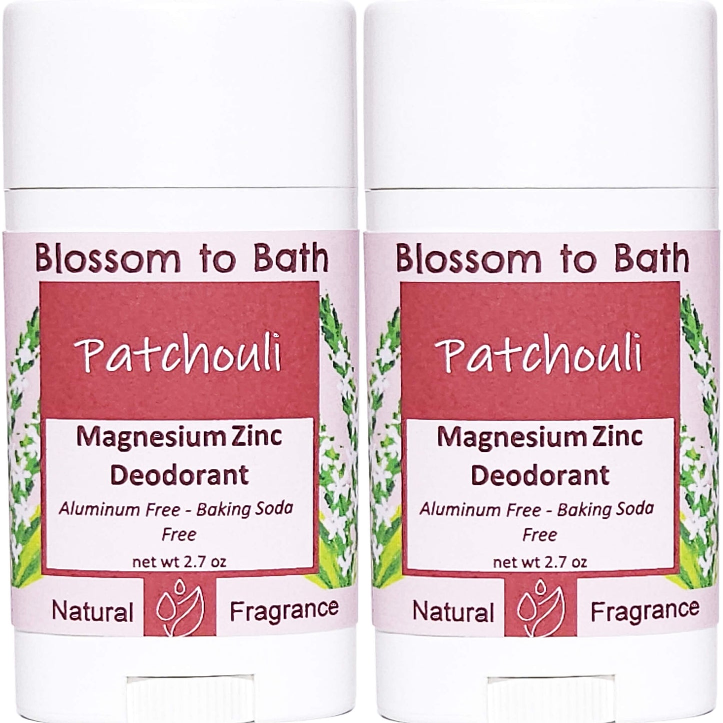 Buy Blossom to Bath Patchouli Magnesium Zinc Deodorant from Flowersong Soap Studio.   Natural Deodorant Protection with a Long Lasting Patchouli Scent Made from Pure Botanicals and Butters .  The pure earthy, woody, spicy scent of straight Patchouli.