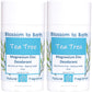 Buy Blossom to Bath Tea Tree Magnesium Zinc Deodorant from Flowersong Soap Studio.   Natural Deodorant Protection with a Long Lasting Tea Tree Scent Made from Pure Botanicals and Butters .  Tea tree's fresh fragrance embodies a deep down clean.