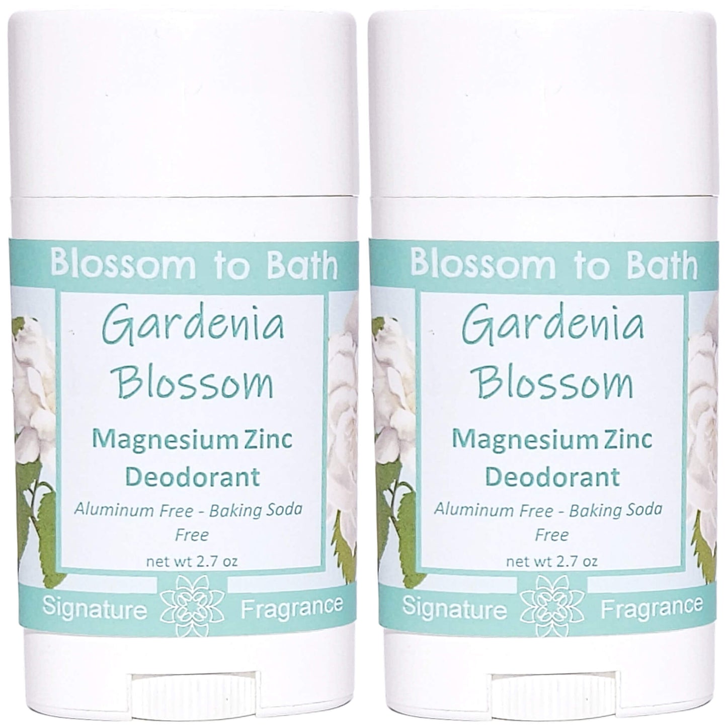 Buy Blossom to Bath Gardenia Blossom Magnesium Zinc Deodorant from Flowersong Soap Studio.   Natural Deodorant Protection with a Long Lasting Rich Sweet Floral Scent Made from Pure Botanicals and Butters .  Sweet Gardenia in a puff of blooming summer flowers
