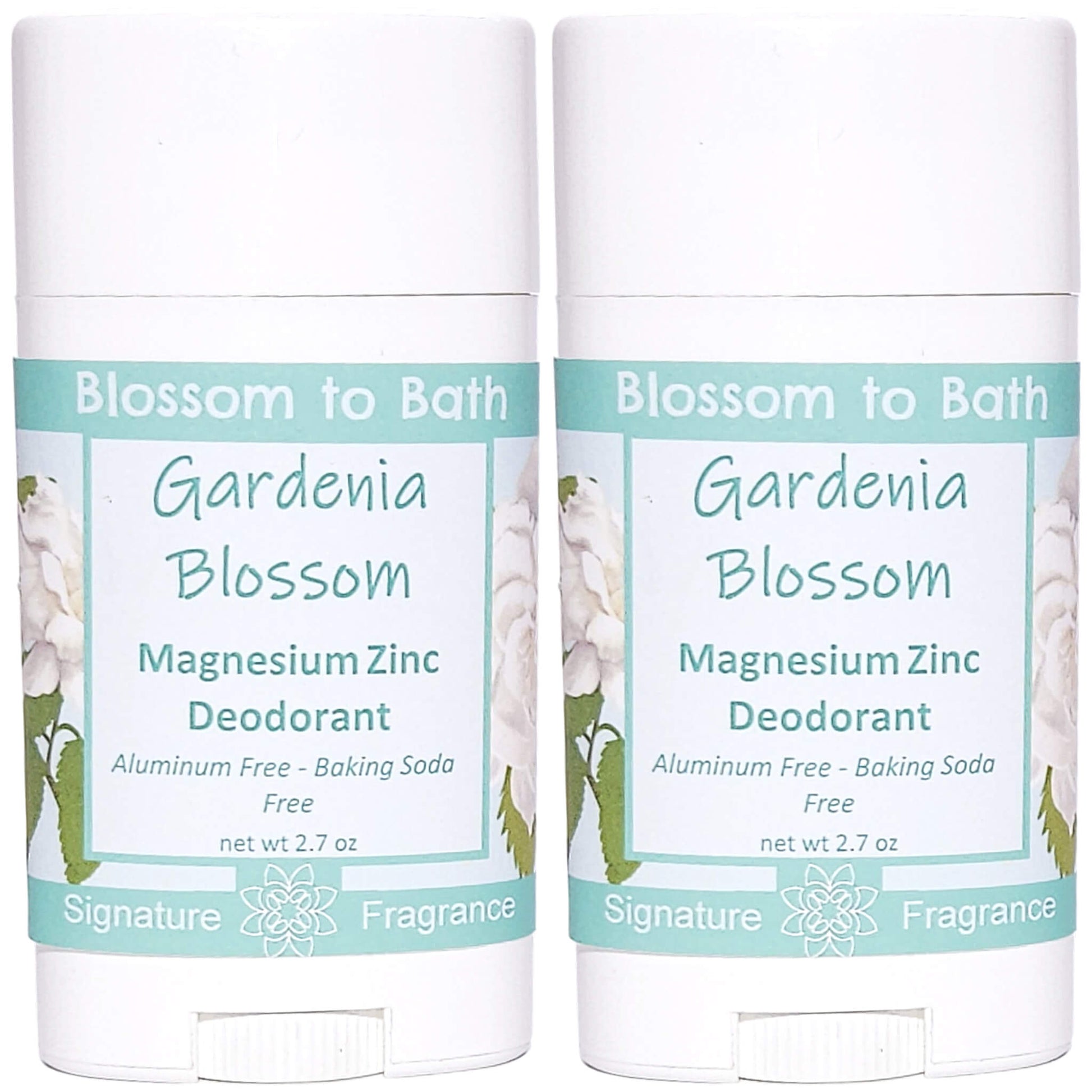 Buy Blossom to Bath Gardenia Blossom Magnesium Zinc Deodorant from Flowersong Soap Studio.   Natural Deodorant Protection with a Long Lasting Rich Sweet Floral Scent Made from Pure Botanicals and Butters .  Sweet Gardenia in a puff of blooming summer flowers