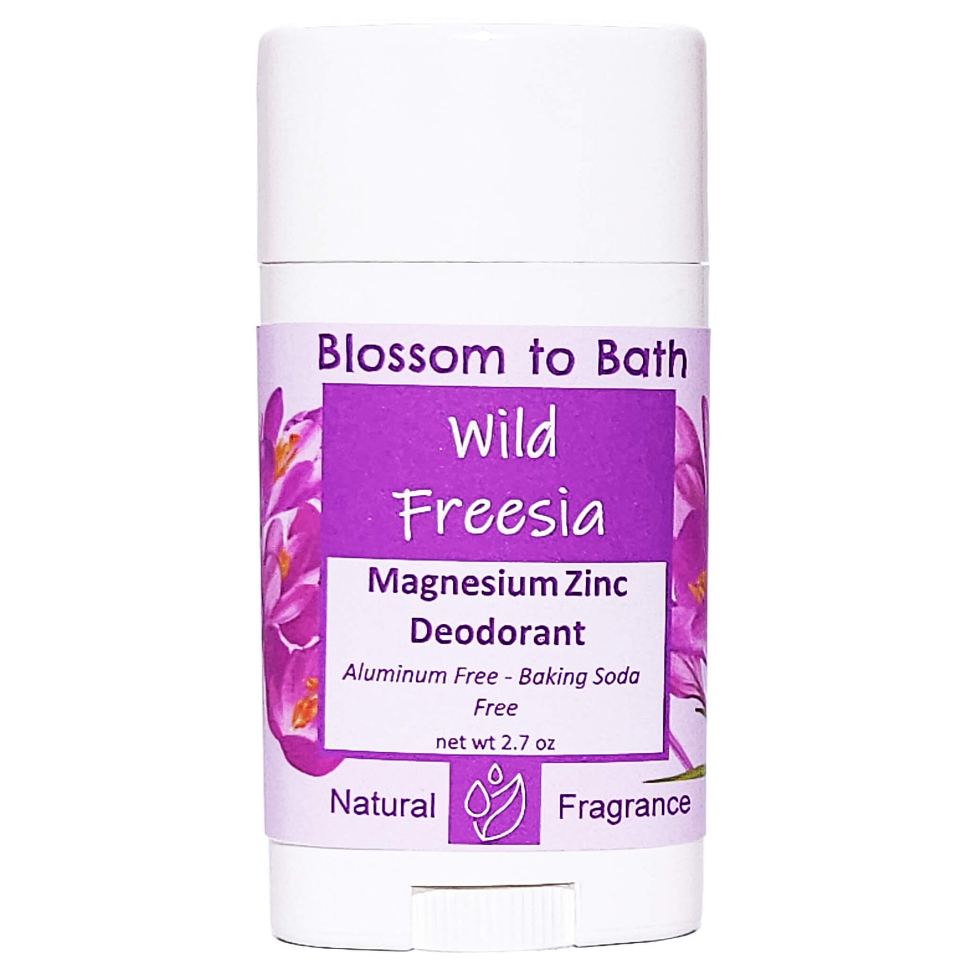 Buy Blossom to Bath Wild Freesia Magnesium Zinc Deodorant from Flowersong Soap Studio.   Natural Deodorant Protection with a Long Lasting Green Floral Scent Made from Pure Botanicals and Butters .  A fresh, green floral with a clean, airy feel and a soft natural finish.