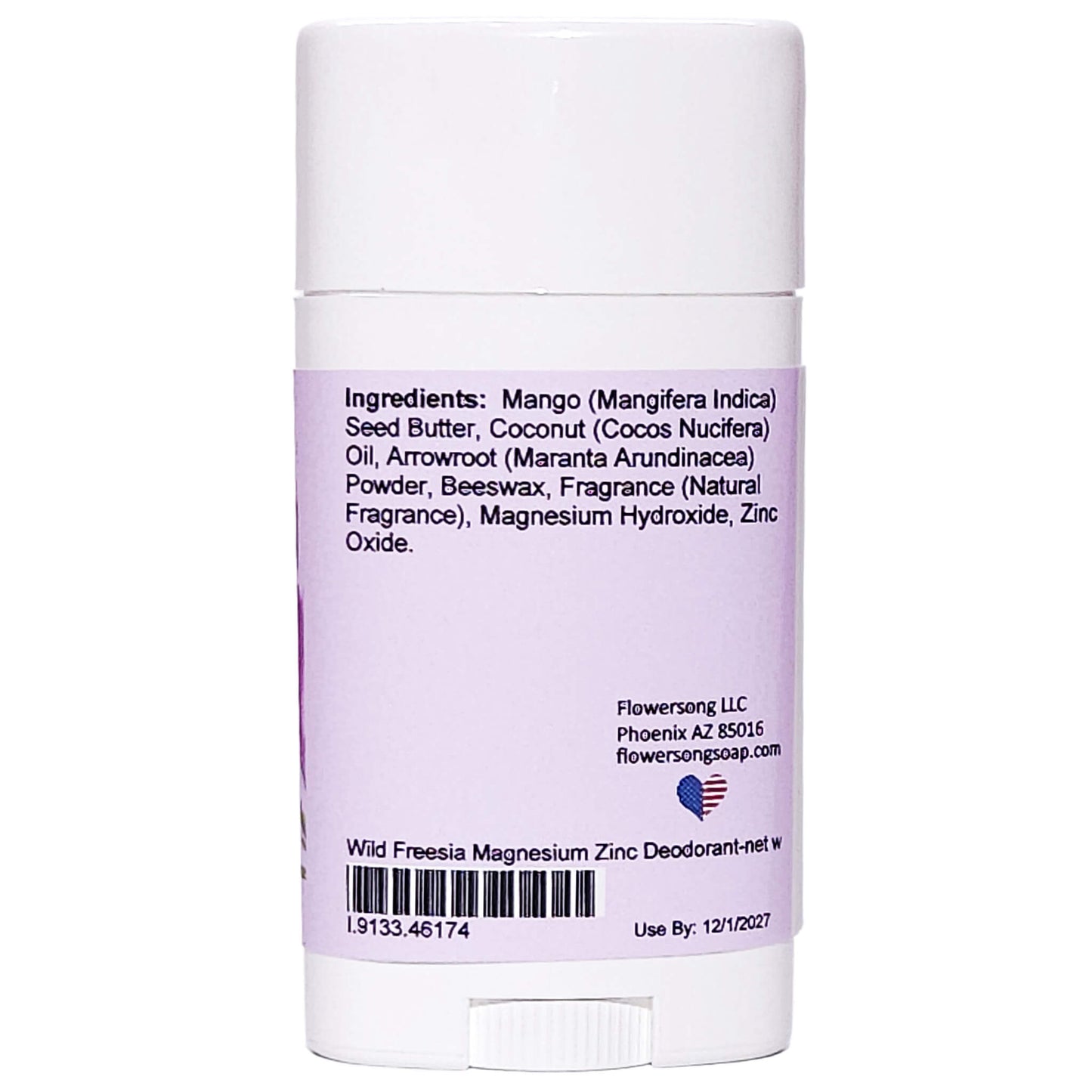 Wild Freesia Magnesium Zinc Deodorant (2.7 ounce) - Natural Fragrance