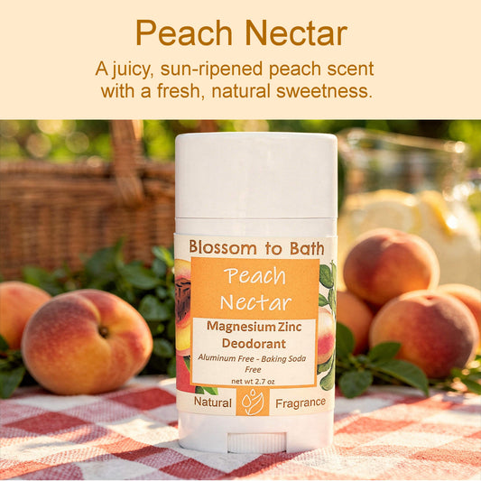 Peach Nectar Magnesium Zinc Deodorant (2.7 ounce) - Natural Fragrance