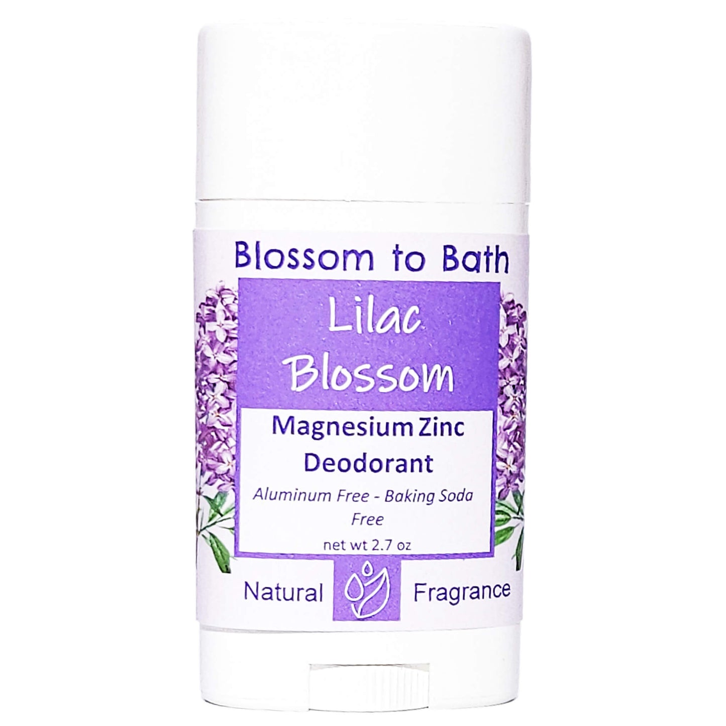 Buy Blossom to Bath Lilac Blossom Magnesium Zinc Deodorant from Flowersong Soap Studio.   Natural Deodorant Protection with a Long Lasting Lilac Scent Made from Pure Botanicals and Butters .  Lilac Blossom combines fresh lilac flowers with a soft, natural sweetness for a fragrance inspired by blooming spring gardens. Fresh, floral, and timeless.