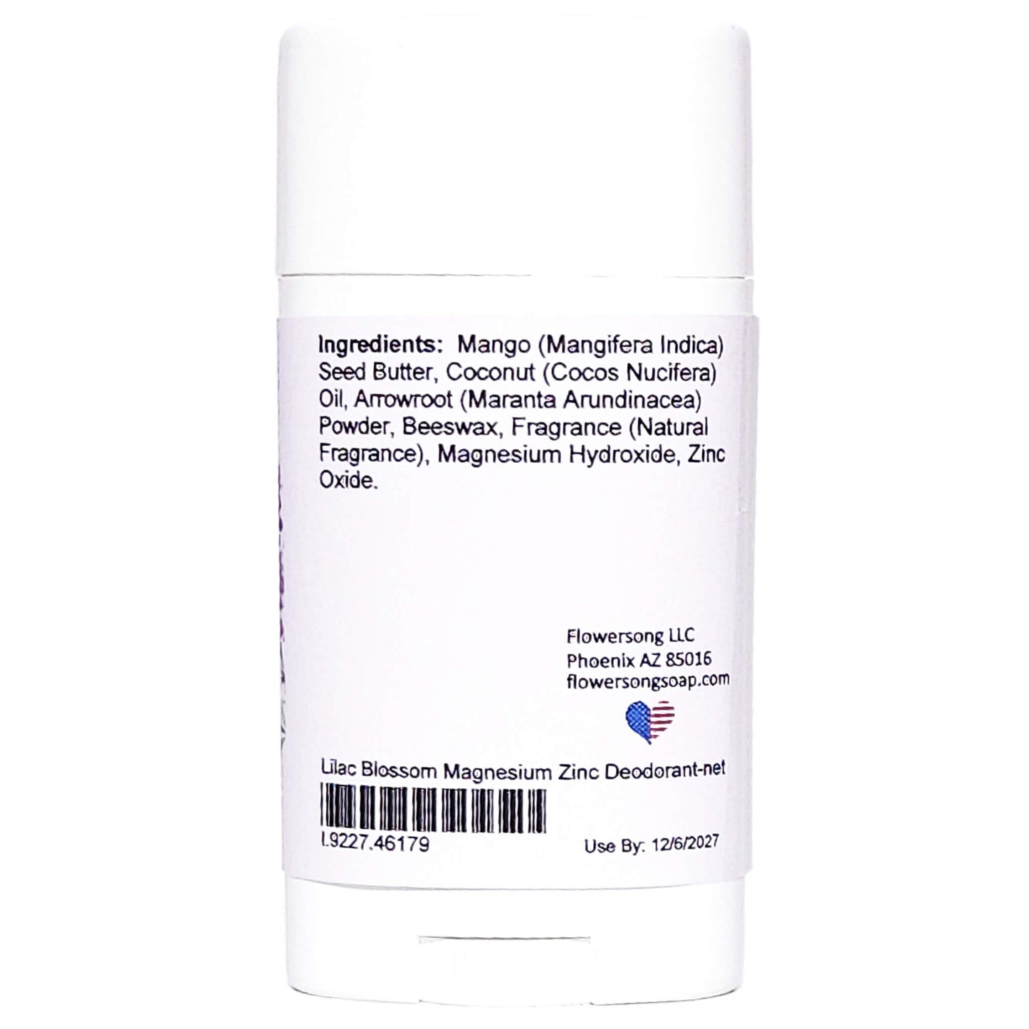 Lilac Blossom Magnesium Zinc Deodorant (2.7 ounce) - Natural Fragrance