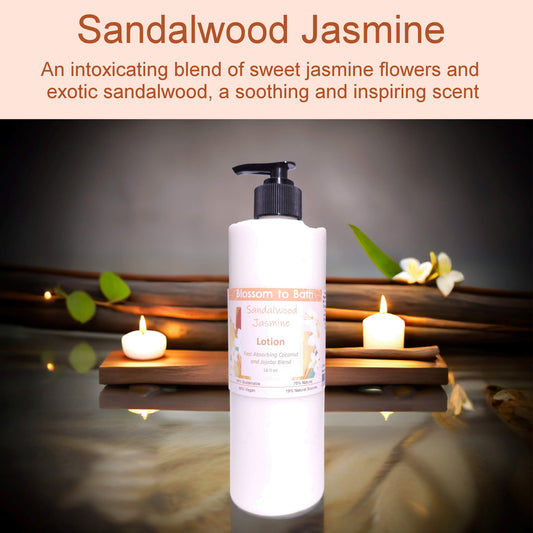 Sandalwood Jasmine Lotion (16 ounce) - Natural Fragrance