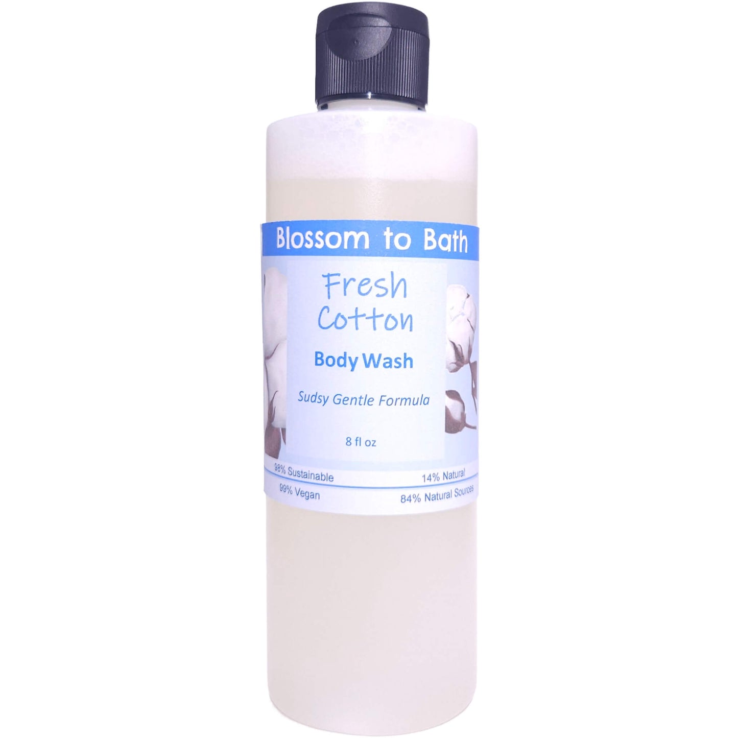 Fresh Cotton Body Wash (8 Ounce) - Phthalate Free Fragrance