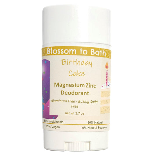 Birthday Cake Magnesium Zinc Deodorant (2.7 ounce) - Natural Fragrance