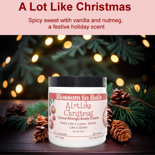 A Lot Like Christmas Cocoa Mango Body Cream (8 Ounce) - Phthalate Free Fragrance