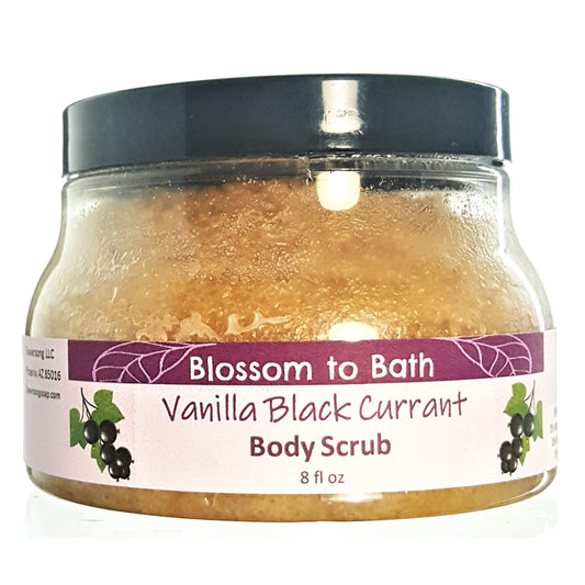 Vanilla Black Currant Body Scrub (8 Ounce) - Natural Fragrance