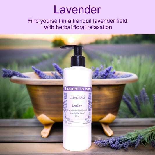 Lavender Lotion  (8 Ounce) - Pure Essential Oil Fragrance