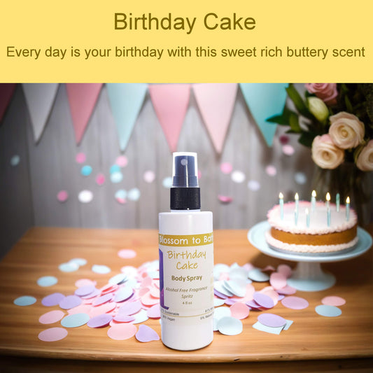 Birthday Cake Body Spray (4 Ounce) - Natural Fragrance