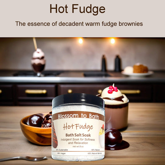 Hot Fudge Bath Salt Soak (8 ounce) - Phthalate Free Fragrance