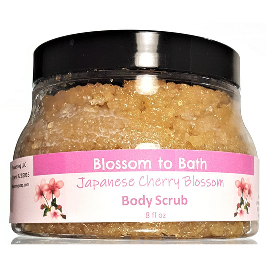 Japanese Cherry Blossom Body Scrub (8 Ounce) - Phthalate Free Fragrance