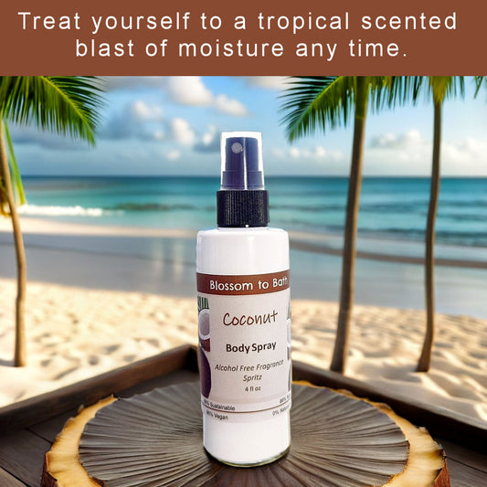 Coconut Body Spray (4 Ounce) - Phthalate Free Fragrance