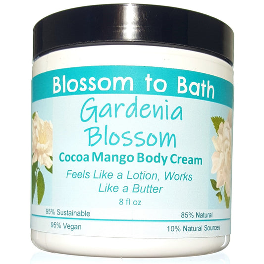 Gardenia Blossom Cocoa Mango Body Cream (8 Ounce) - Phthalate Free Fragrance