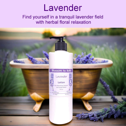 Lavender Lotion (16 ounce) - Pure Essential Oil Fragrance