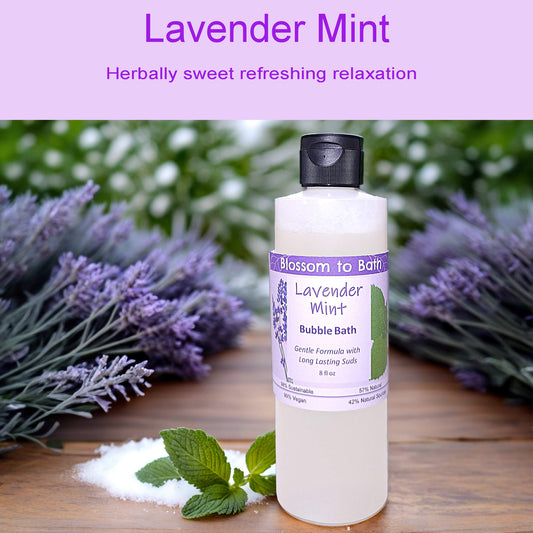 Lavender Mint Bubble Bath (8 ounce) - Pure Essential Oil Fragrance