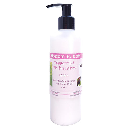 Peppermint Mocha Latte Lotion (8 Ounce) - Phthalate Free Fragrance