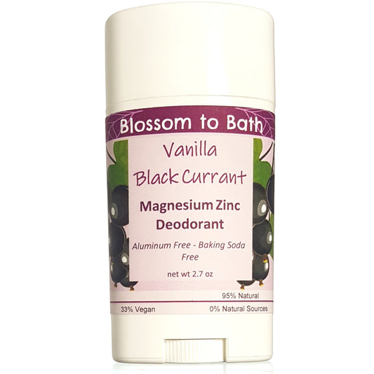 Vanilla Black Currant Magnesium Zinc Deodorant (2.7 ounce) - Natural Fragrance