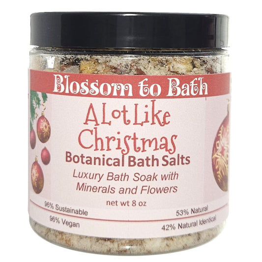 A Lot Like Christmas Botanical Bath Salts (8 ounce) - Phthalate Free Fragrance