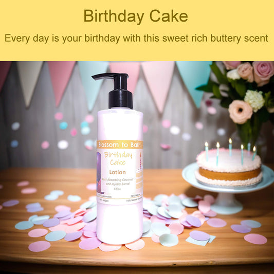 Birthday Cake Lotion (8 Ounce) - Natural Fragrance