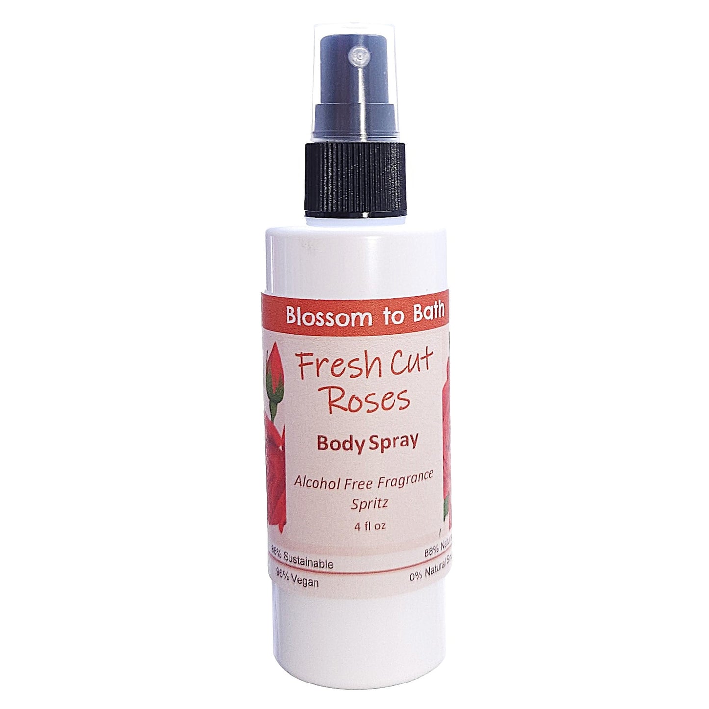 Fresh Cut Roses Body Spray (4 Ounce) - Phthalate Free Fragrance