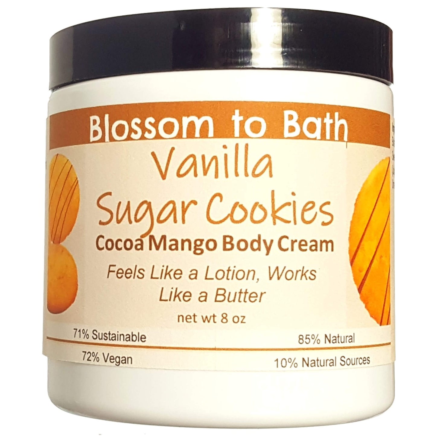 Vanilla Sugar Cookies Cocoa Mango Body Cream (8 Ounce) - Phthalate Free Fragrance