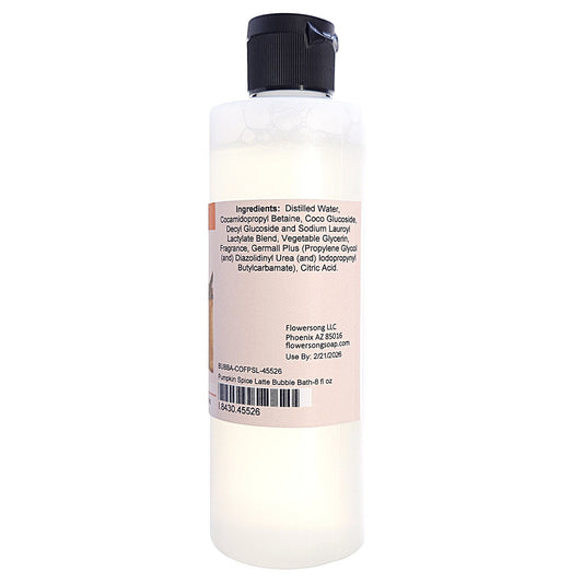 Pumpkin Spice Latte Bubble Bath (8 ounce) - Phthalate Free Fragrance