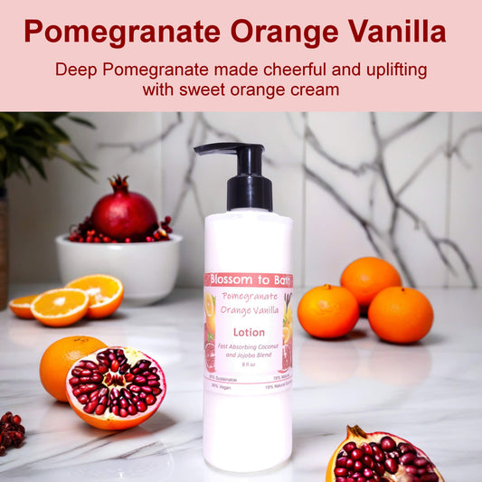 Pomegranate Orange Vanilla Lotion (8 Ounce) - Natural Fragrance