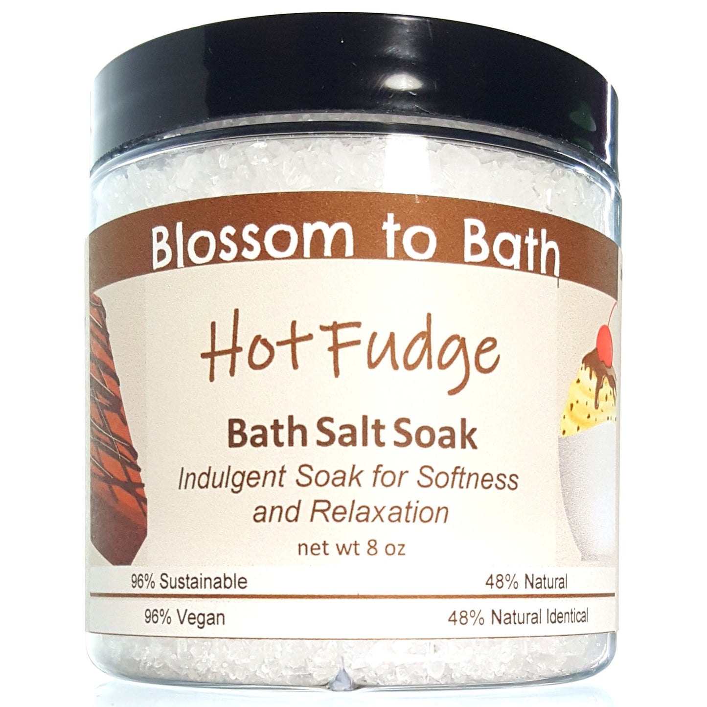 Hot Fudge Bath Salt Soak (8 ounce) - Phthalate Free Fragrance