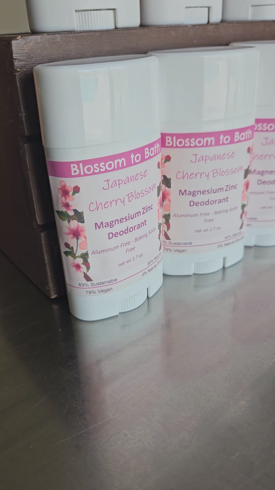 Japanese Cherry Blossom Magnesium Zinc Deodorant (2.7 ounce