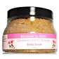 Buy Blossom to Bath Japanese Cherry Blossom Body Scrub from Flowersong Soap Studio.  Large crystal turbinado sugar plus  rich oils conveniently exfoliate and moisturize in one step  A sophisticated and rich cherry blossom fragrance that is oriental and sensual.