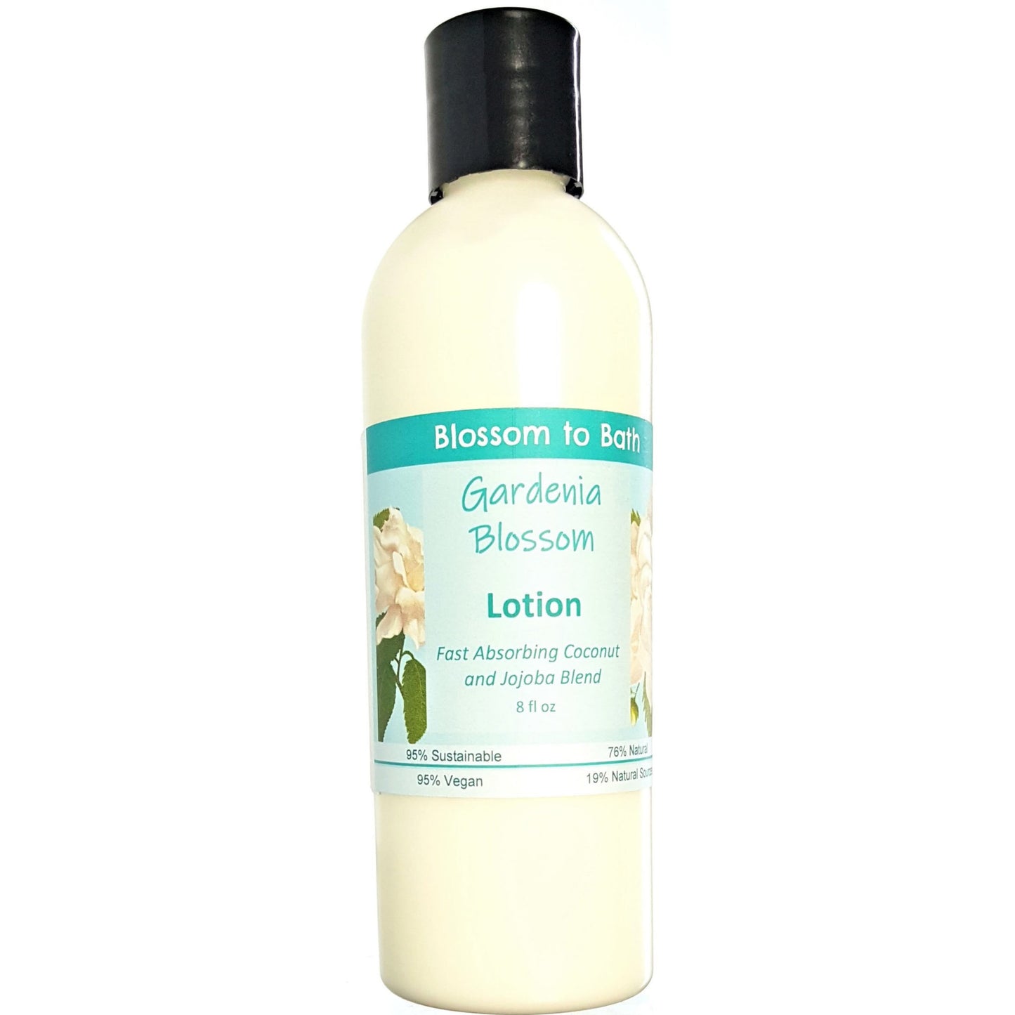 Buy Blossom to Bath Gardenia Blossom Lotion from Flowersong Soap Studio.  Daily moisture  that soaks in quickly made with organic oils and butters that soften and smooth the skin  Sweet Gardenia in a puff of blooming summer flowers