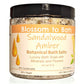 Buy Blossom to Bath Sandalwood Amber Botanical Bath Salts from Flowersong Soap Studio.  A hand selected variety of skin loving botanicals and mineral rich salts for a unique, luxurious soaking experience  An irresistible combination of warm sandalwood and spice.