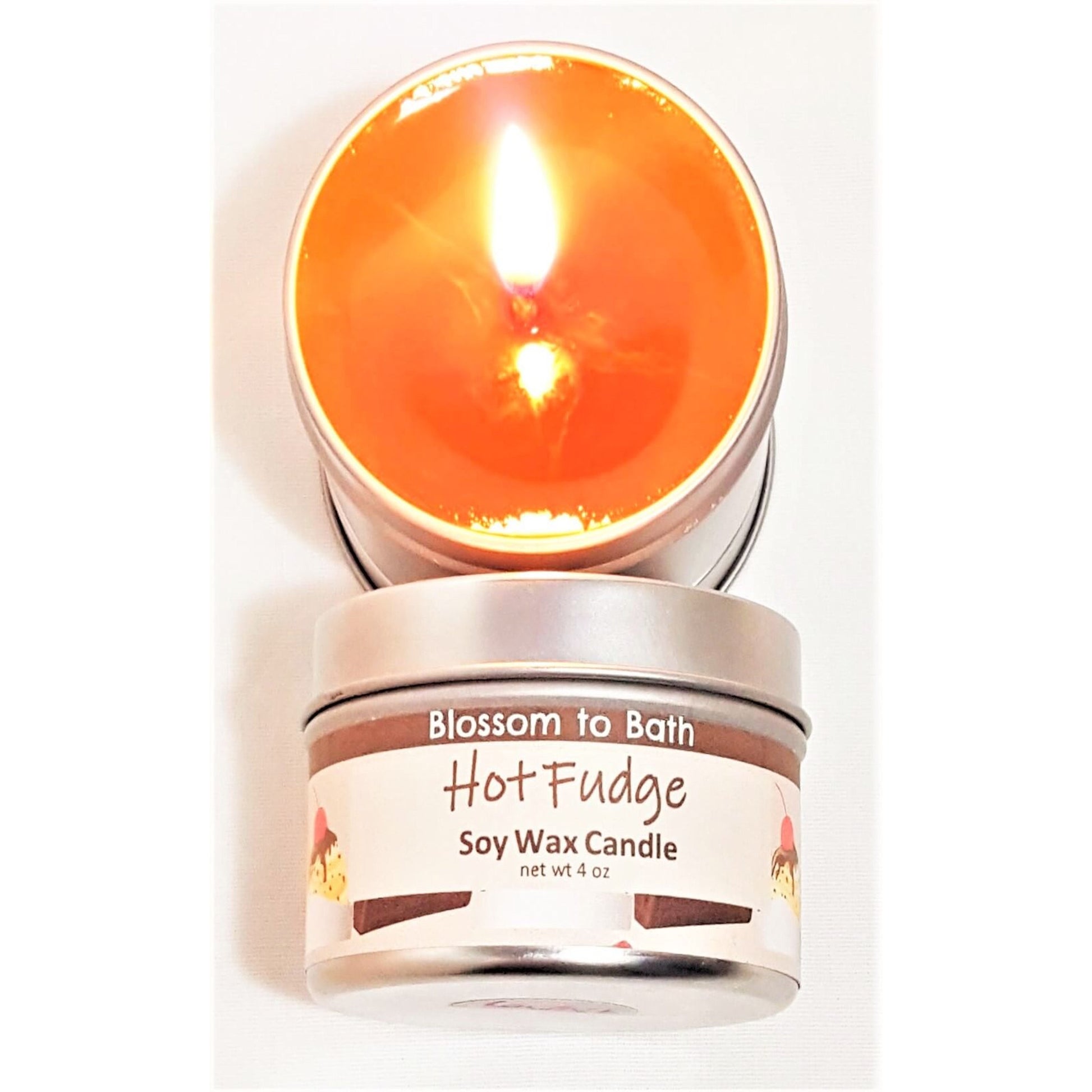 Buy Blossom to Bath Hot Fudge Soy Wax Candle from Flowersong Soap Studio.  Fill the air with a charming fragrance that lasts for hours  The fragrance is three layers deep in rich chocolate.