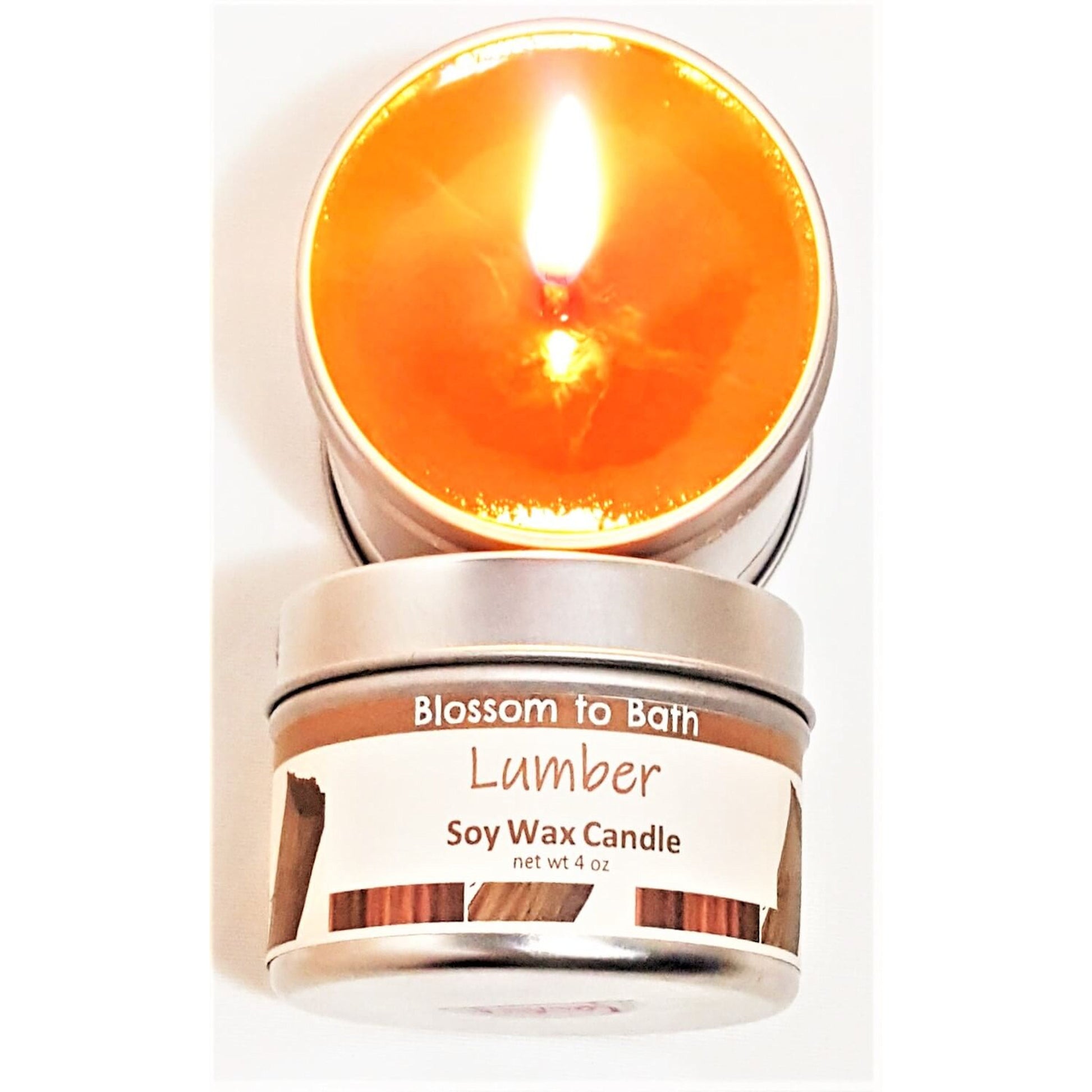 Buy Blossom to Bath Lumber Soy Wax Candle from Flowersong Soap Studio.  Fill the air with a charming fragrance that lasts for hours  A masculine fragrance that echoes fresh cut trees.
