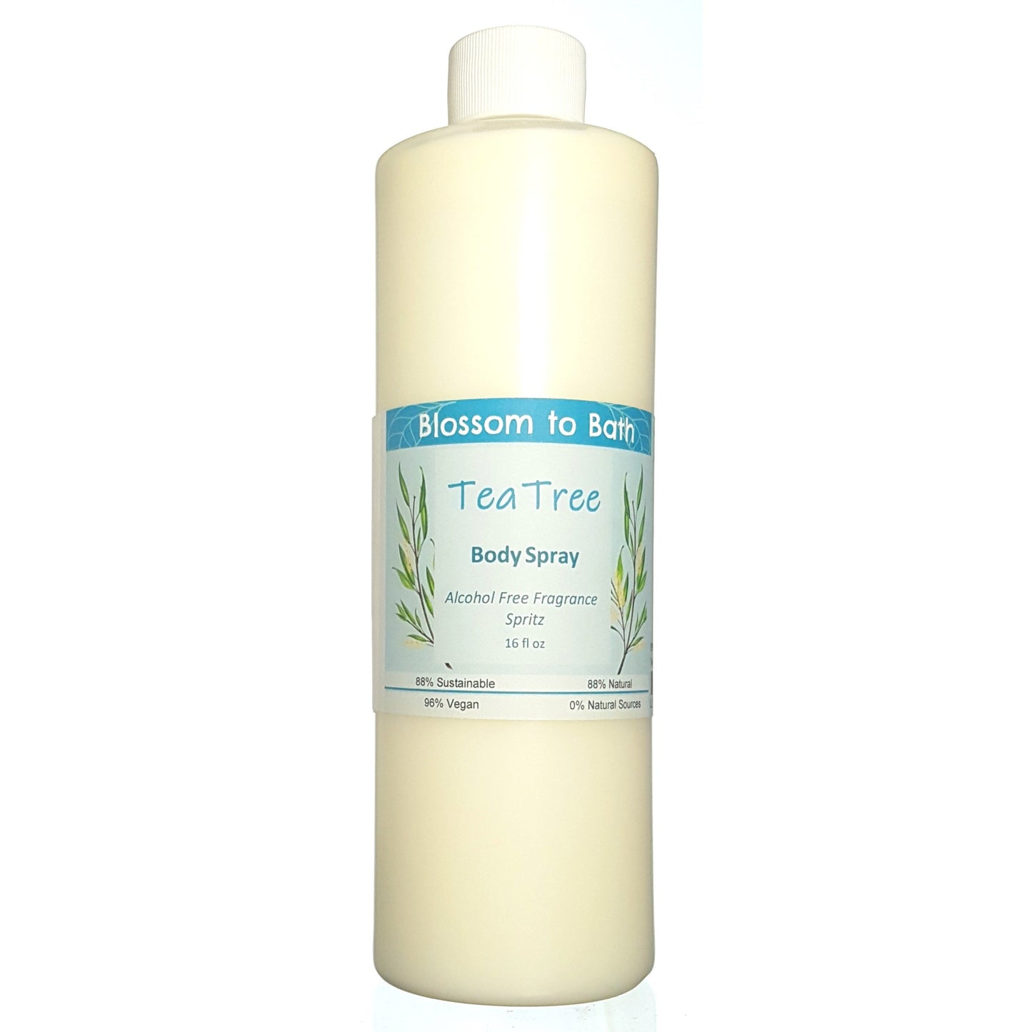 Buy Blossom to Bath Tea Tree Body Spray from Flowersong Soap Studio.  Natural luxurious freshening of skin, linens, or air  Tea tree's fresh fragrance embodies a deep down clean.