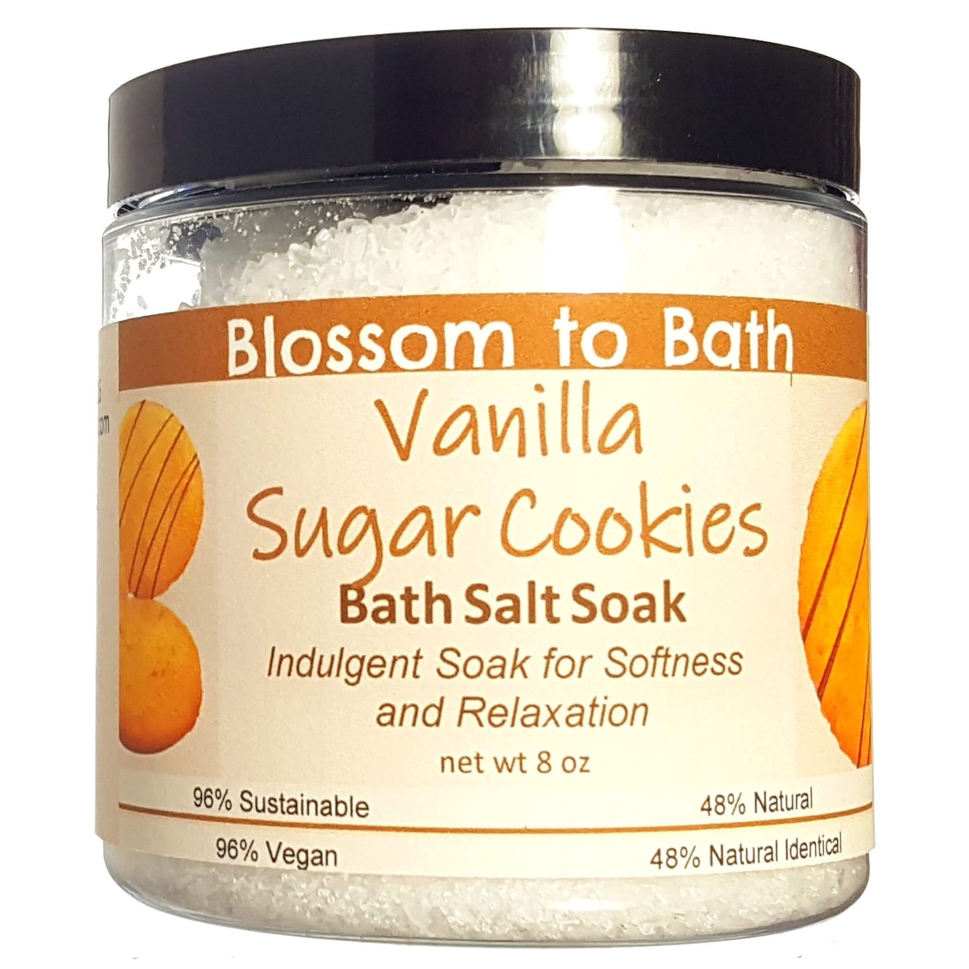 Buy Blossom to Bath Vanilla Sugar Cookies Bath Salt Soak from Flowersong Soap Studio.  Scented epsom salts for a luxurious soaking experience  Smells like sugar cookies in the oven.