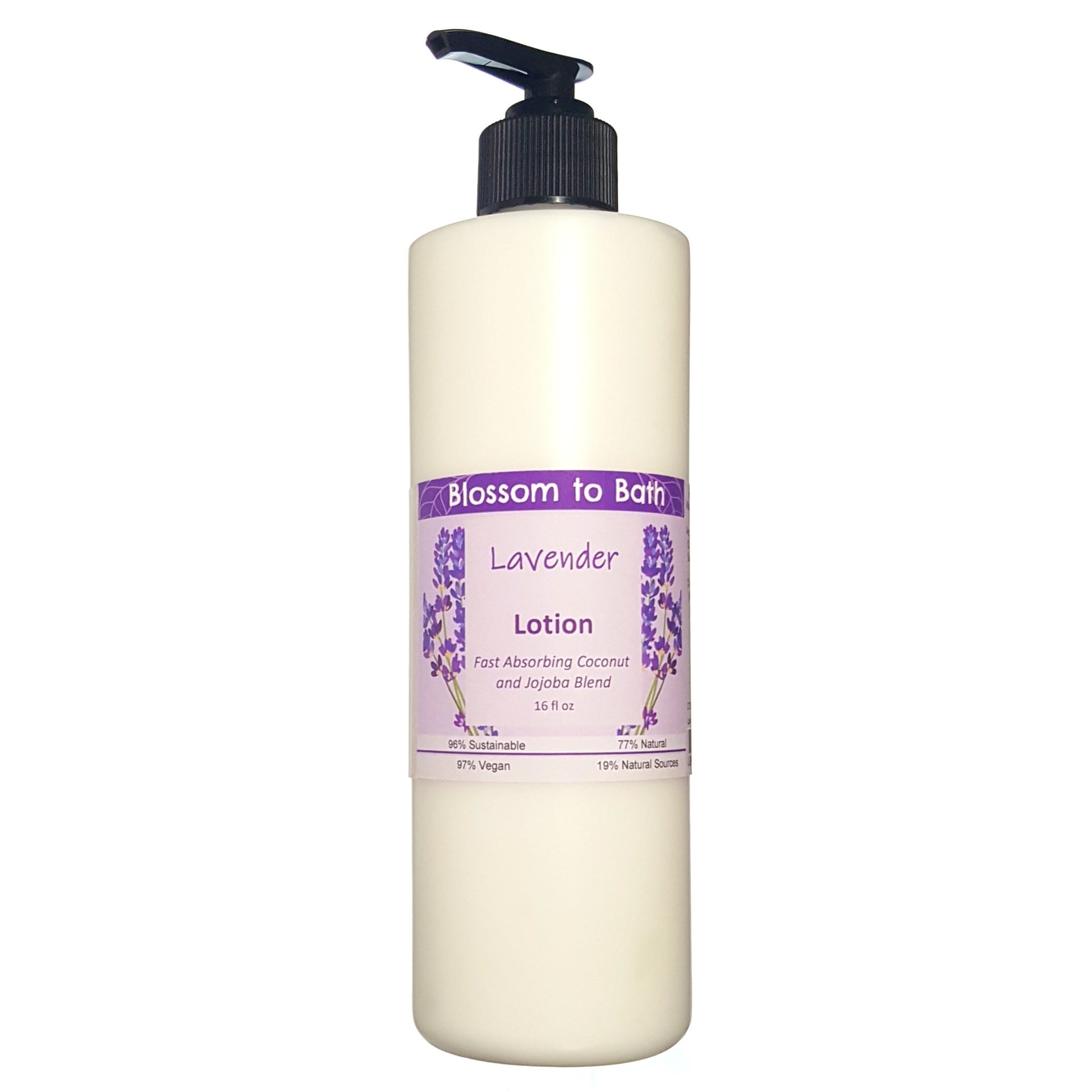 Buy Blossom to Bath Lavender Lotion from Flowersong Soap Studio.  Daily moisture luxury that soaks in quickly made with organic oils and butters that soften and smooth the skin  Classic lavender scent that is relaxing and comforting.