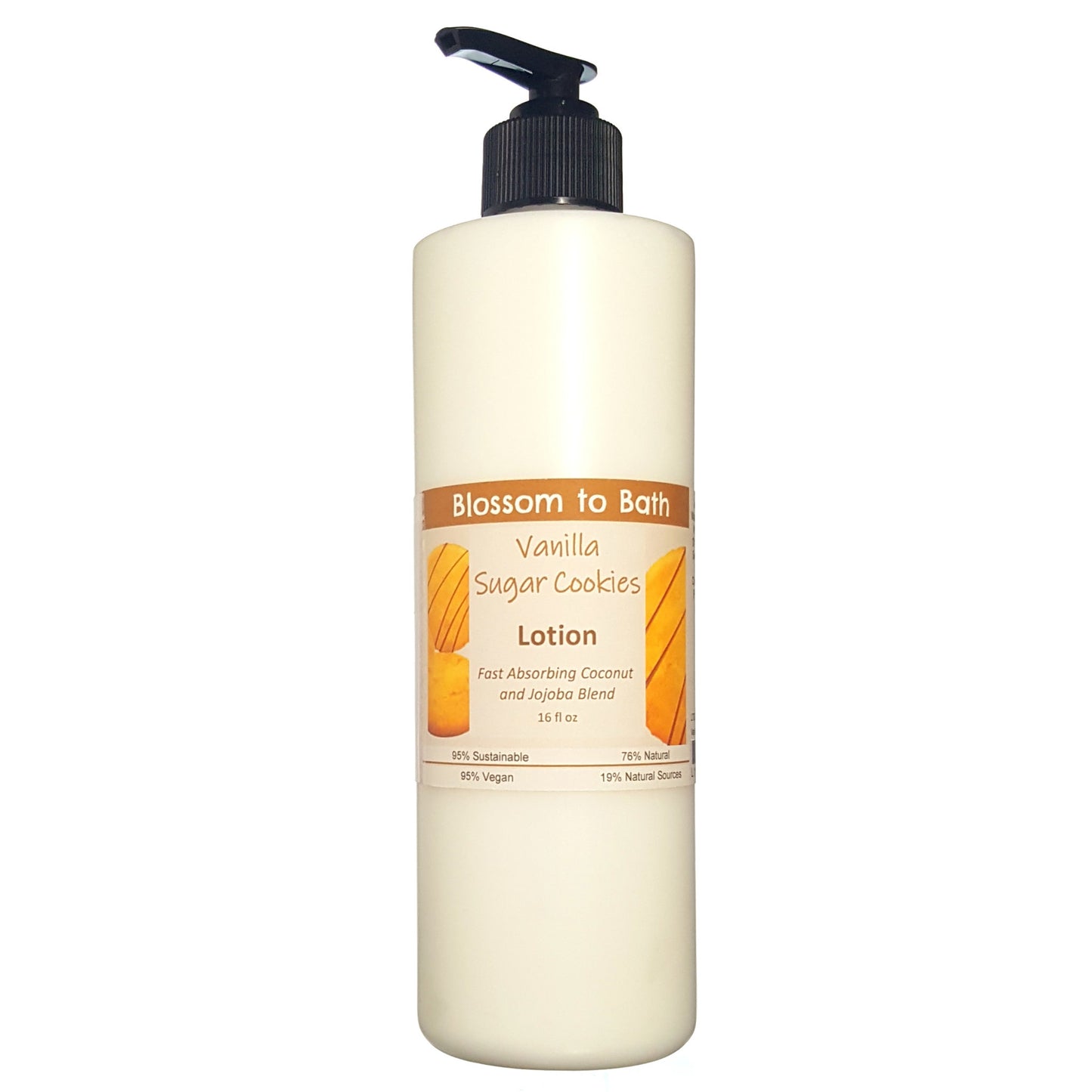 Buy Blossom to Bath Vanilla Sugar Cookies Lotion from Flowersong Soap Studio.  Daily moisture luxury that soaks in quickly made with organic oils and butters that soften and smooth the skin  Smells like sugar cookies in the oven.