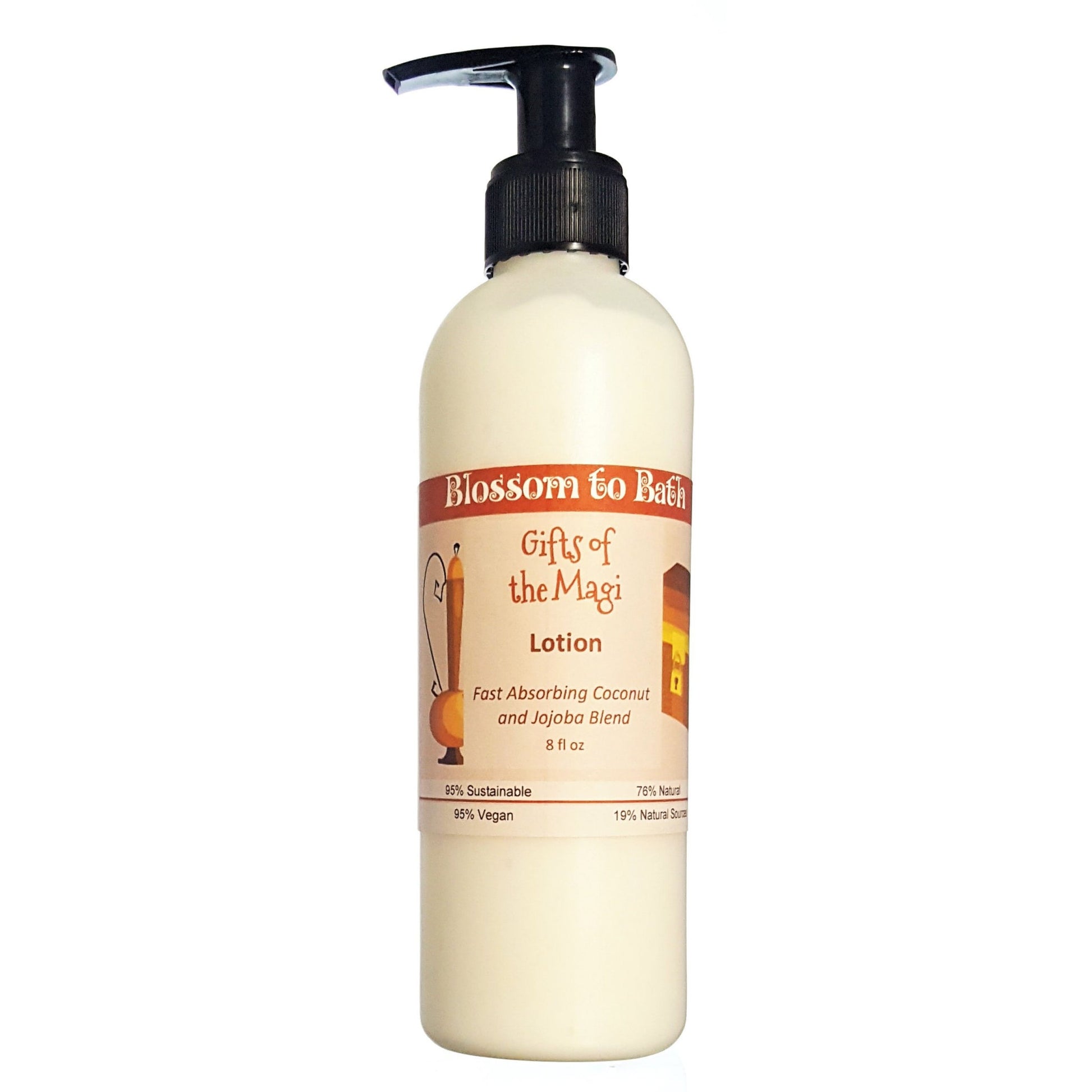 Buy Blossom to Bath Gifts of the Magi Lotion from Flowersong Soap Studio.  Daily moisture  that soaks in quickly made with organic oils and butters that soften and smooth the skin  Celebrate the soulful side of the holiday spirit with warm spices and incense.
