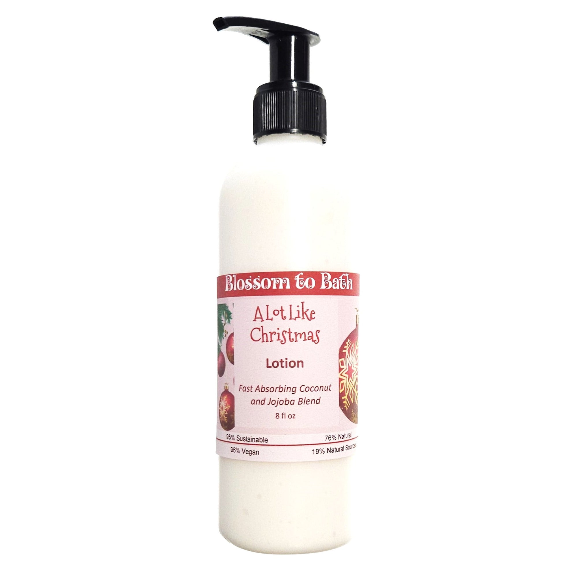 Buy Blossom to Bath A Lot Like Christmas Lotion from Flowersong Soap Studio.  Daily moisture  that soaks in quickly made with organic oils and butters that soften and smooth the skin  Find the holiday mood in an instant with this spicy sweet fragrance.